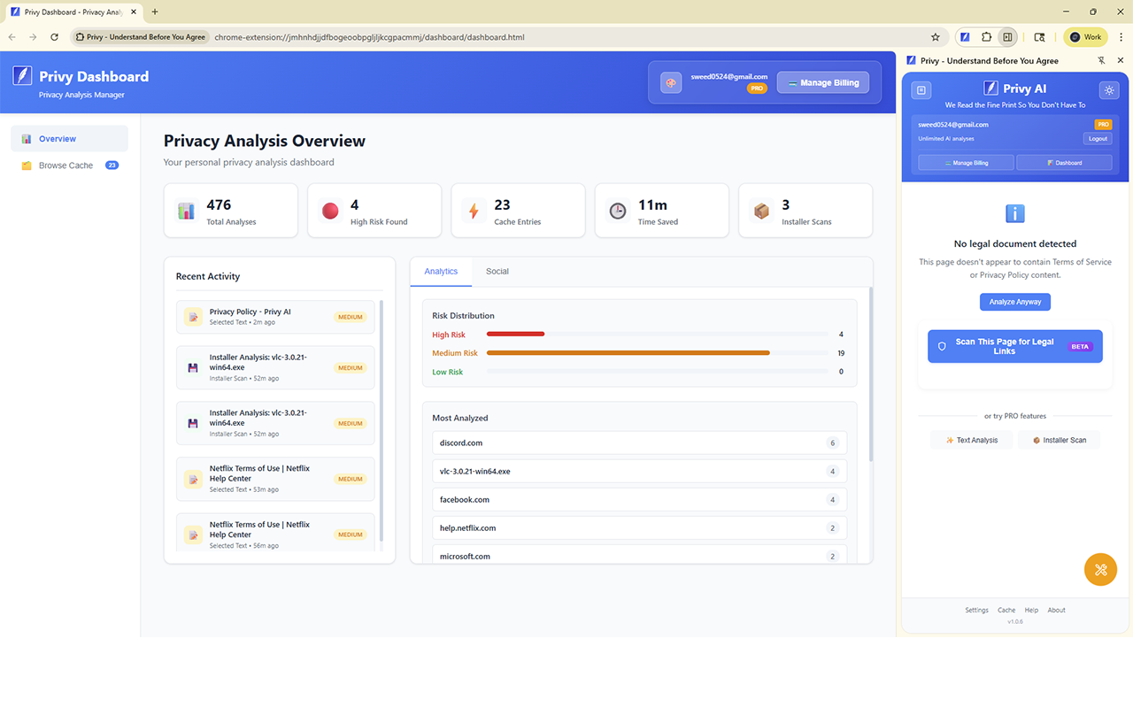 Privy AI seamless browser integration across Chrome, Brave, and Edge browsers